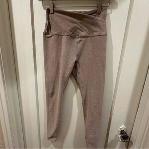 Beyond Yoga Beige Leggings with Crossover Waistband